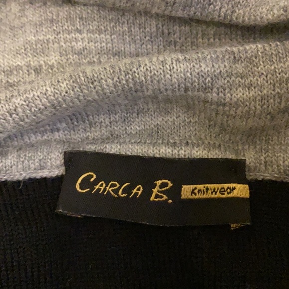 Black and grey argyle turtleneck- size S - Picture 8 of 8